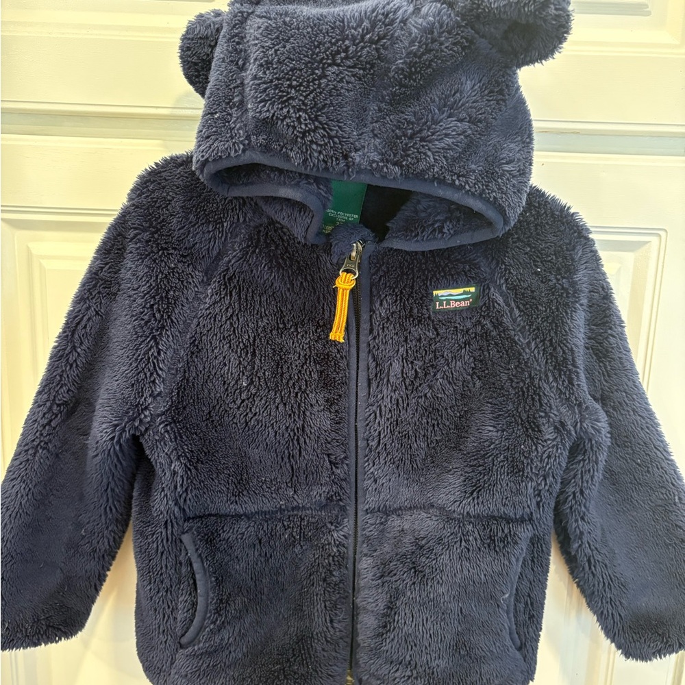 L.L. Bean Dark Blue Fleece Jacket